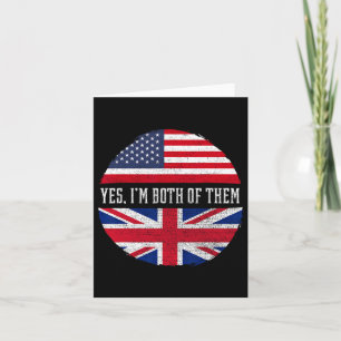 Half-American Half-British Usa Flag Verenigd Konin Kaart
