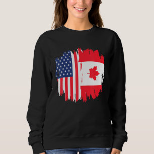 Half-American Half Canadian Roots America Canada F Trui