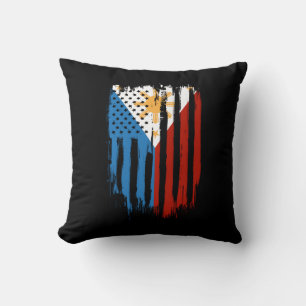 Half Amerikaan Half Filipijn Filipijnse Vlag Kussen
