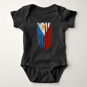 Half Amerikaan Half Filipijn Filipijnse Vlag Romper
