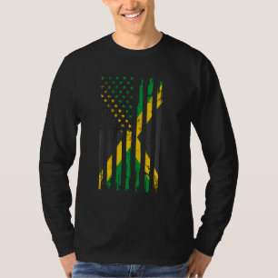Half Amerikaans en Jamaicaans USA Jamaica FLA T-shirt