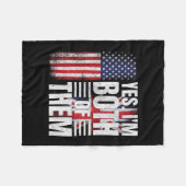 Half Amerikaans half Brits Verenigde Staten vlag V Fleece Deken (Voorkant (Horizontaal))