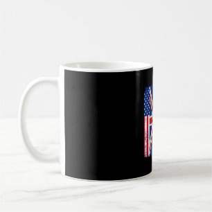 Half Amerikaans half Brits Verenigde Staten vlag V Koffiemok