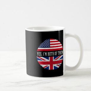 Half Amerikaans Half Brits Vlag Verenigde Staten V Koffiemok