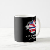 Half Amerikaans Half Costa Ricaans VS Costa Rica V Koffiemok (Voorkant rechts)