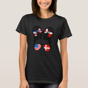 Half-Amerikaans half-Deens meisje Verenigde Staten T-shirt