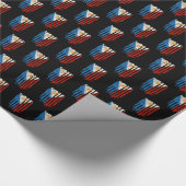Half Amerikaans Half Filipijns Filipijns vlag Cadeaupapier (Hoek)