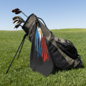 Half Amerikaans Half Filipijns Filipijns vlag Golfhanddoek (Groen)