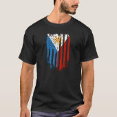 Half Amerikaans Half Filipijns Filipijns vlag T-shirt (Voorkant)