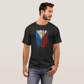 Half Amerikaans Half Filipijns Filipijns vlag T-shirt (Voorkant volledig)