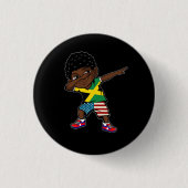 Half-Amerikaans half-Jamaicaans Kind Jamaica vlag  Ronde Button 3,2 Cm (Voorkant)