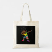 Half-Amerikaans half-Jamaicaans Kind Jamaica vlag  Tote Bag (Achterkant)