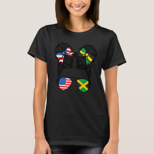 Half-Amerikaans half-Jamaicaans meisje Verenigde S T-shirt