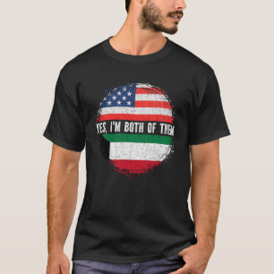 Half-Amerikaans Half-Koeweit Vlag Koeweit T-shirt