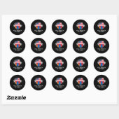 Half Amerikaans Half Mongools VS Mongolië Vlag S Ronde Sticker (Vel)