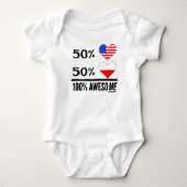 Half-Amerikaans half Pools Romper (Voorkant)