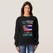 Half Amerikaans Half Thais Trui (Voorkant volledig)