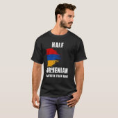 Half Armeens is beter dan geen grappig Armenië T-shirt (Voorkant volledig)
