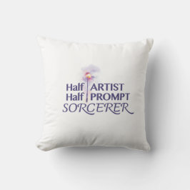 Half artiest half prompt tovenaar kussen