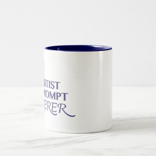 Half artiest half prompt tovenaar tweekleurige koffiemok (Center)