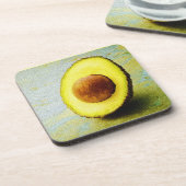 "Half Avocado" Cute Photo. Bestel nu Bier Onderzetter (Linkerzijde)