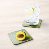 "Half Avocado" Cute Photo. Bestel nu Bier Onderzetter (Rechterzijde)