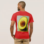 "Half Avocado" Cute Photo. Bestel nu T-shirt (Achterkant volledig)