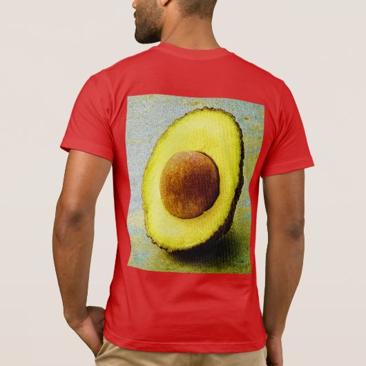 "Half Avocado" Cute Photo. Bestel nu T-shirt (Achterkant)