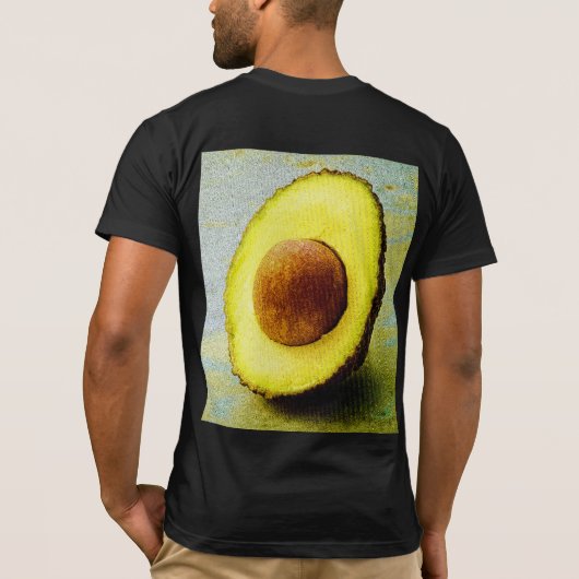 "Half Avocado" Cute Photo. Bestel nu T-shirt (Achterkant)