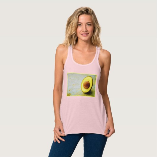 "Half Avocado" Cute Photo. Bestel nu Tanktop (Volledige Voorkant)