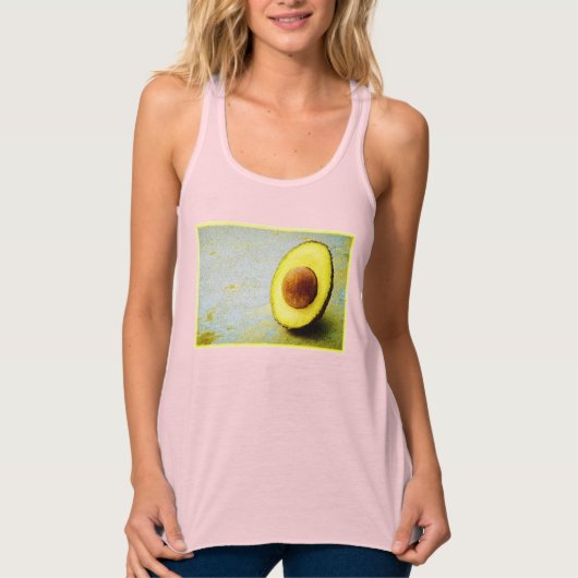 "Half Avocado" Cute Photo. Bestel nu Tanktop (Voorkant)