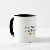 Half Bagel Half Biscotti Koffiemok Mok (Voorkant links)