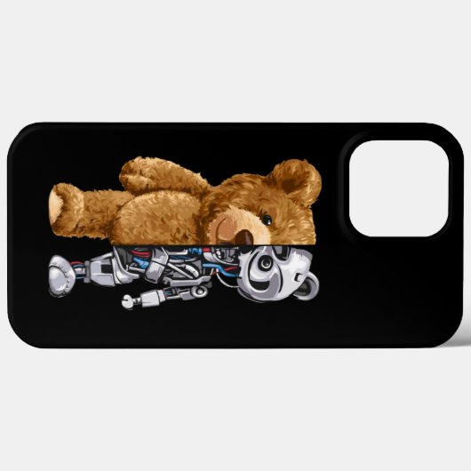 Half Bear Half Robot Case-Mate iPhone Case (Achterkant (horizontaal))