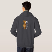 Half Bear Half Robot Hoodie (Achterkant volledig)