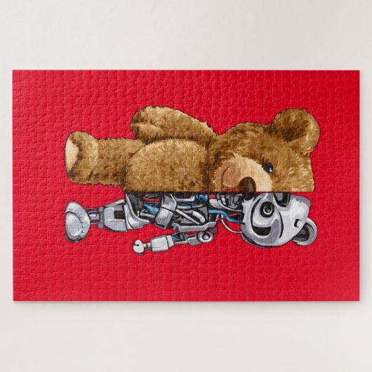 Half Bear Half Robot Legpuzzel (Horizontaal)