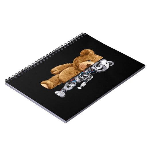 Half Bear Half Robot Notitieboek (Linkerzijde)