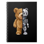 Half Bear Half Robot Notitieboek (Voorkant)