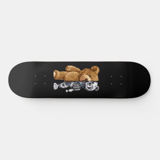 Half Bear Half Robot Persoonlijk Skateboard (Horizontaal)