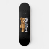 Half Bear Half Robot Persoonlijk Skateboard (Voorkant)
