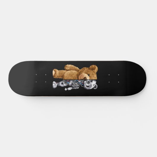 Half Bear Half Robot Persoonlijk Skateboard (Horizontaal)