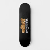 Half Bear Half Robot Persoonlijk Skateboard (Voorkant)