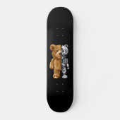 Half Bear Half Robot Persoonlijk Skateboard (Voorkant)