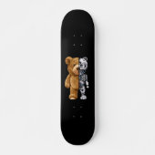 Half Bear Half Robot Persoonlijk Skateboard (Voorkant)