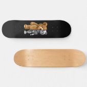 Half Bear Half Robot Persoonlijk Skateboard (Horizontaal)