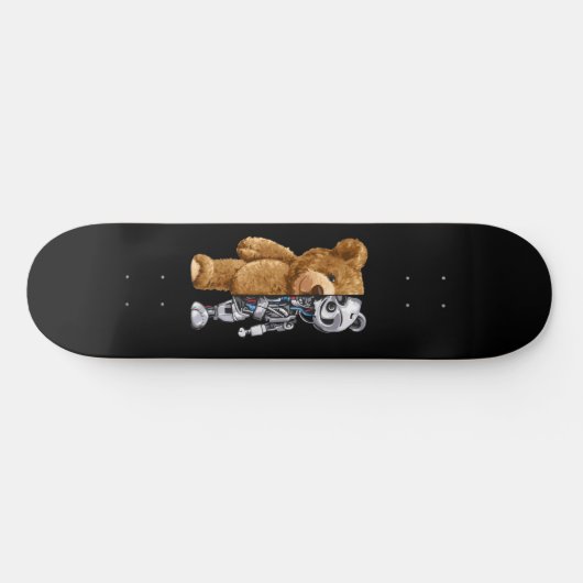 Half Bear Half Robot Persoonlijk Skateboard (Horizontaal)