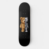 Half Bear Half Robot Persoonlijk Skateboard (Voorkant)