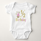 Half Birthday Girl Romper (Voorkant)