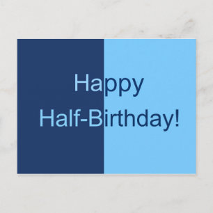 Half-Birthday-kaart Briefkaart