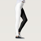 Half Black White Designer Leggings (Rechts)