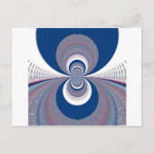 Half blauw briefkaart (Voorkant)